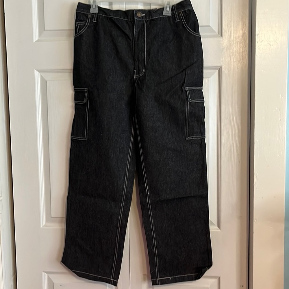 Men’s cargo type jeans.